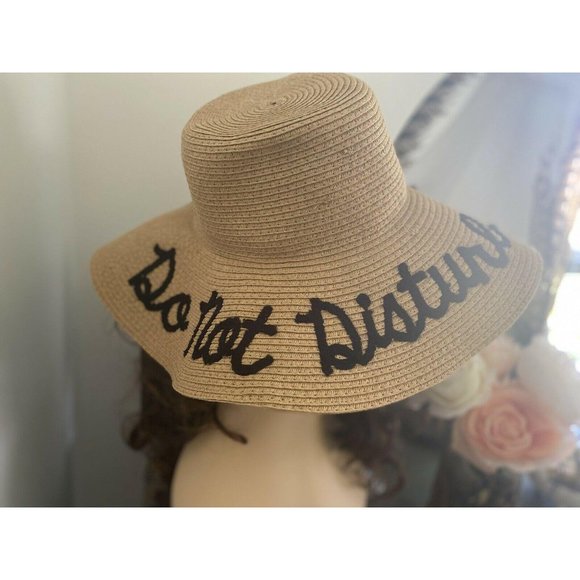 Beach Cruise Hat Foldable Woven Straw Floppy‎ M/L - Picture 9 of 12